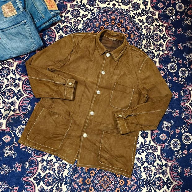 라마따(La-Matta)in Italy 염소가죽 스티치 웨스턴 셔츠자켓