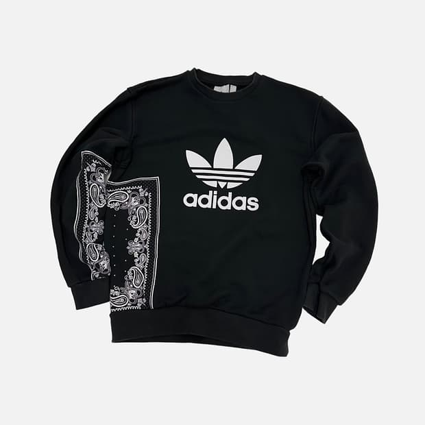 아디다스 반다나 맨투맨 스웻셔츠 블랙