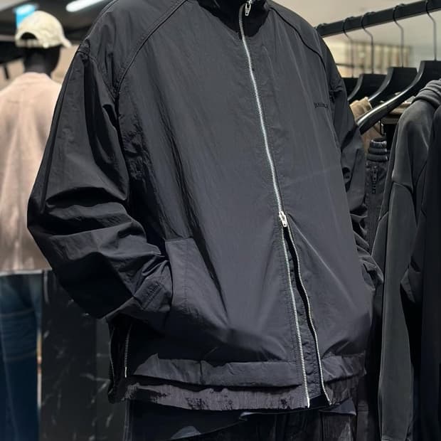 준지 나일론 레이어드 트랙 자켓