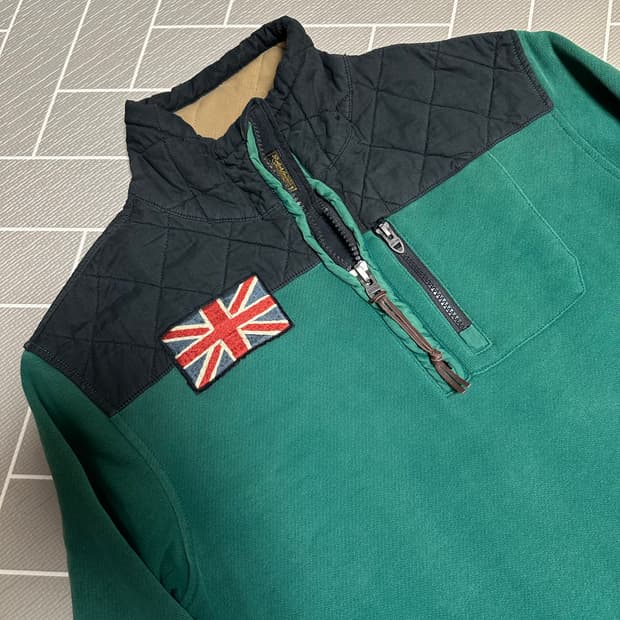 폴로 유니언잭 하프집업 스웻셔츠