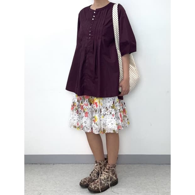 빈티지 플로럴 스커트