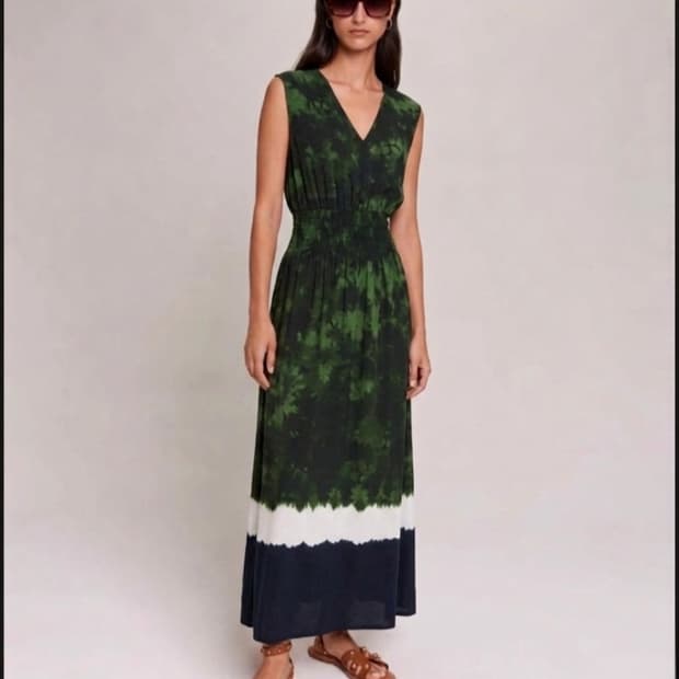 마쥬 슬리브리스 스모킹밴드 맥시롱원피스 1사이즈