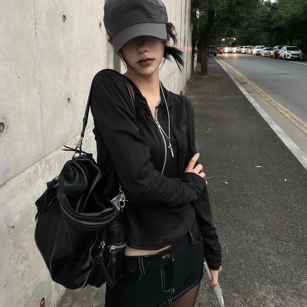 eeun 이은 빅 투웨이 백 레더백 숄더백