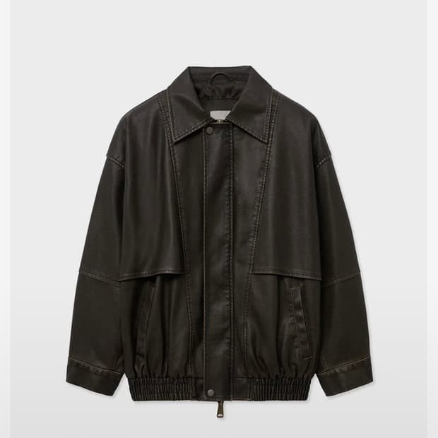 레이디볼륨 레더 자켓 free
