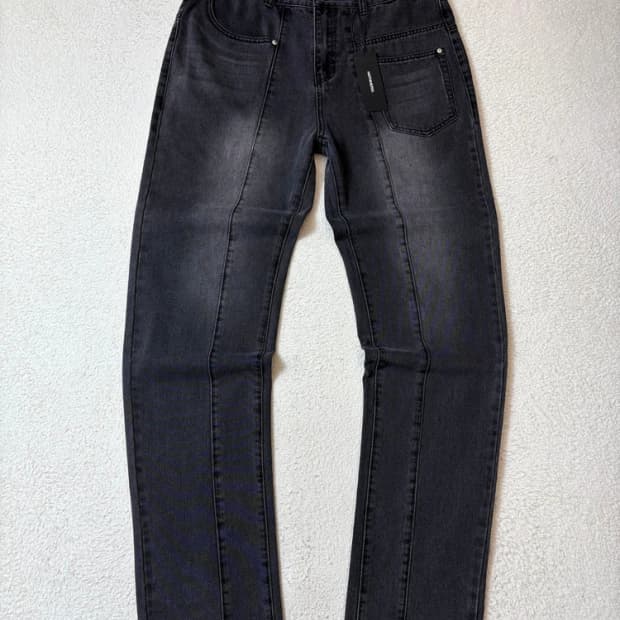 낫포너드 커브드 워싱 스트레이트 데님 팬츠 PN6753