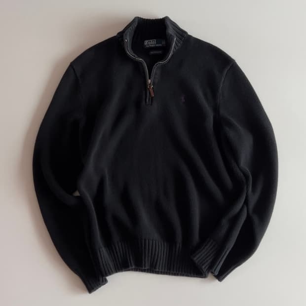 폴로 랄프로렌 피마 코튼 쿼터집업 L