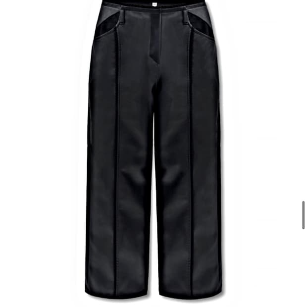 교환 2->1/ 0104  공일공사 레이스 트리밍 레더팬츠 코이세이오