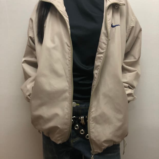 빈티지 나이키 베이지 바람막이