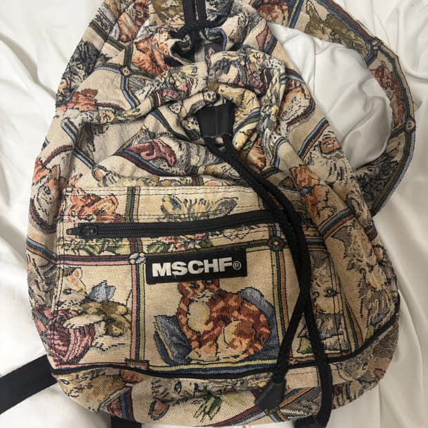 미스치프 캣 드로우 스트링 백