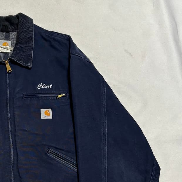 48 칼하트 j01 네이비 디트로이트 자켓