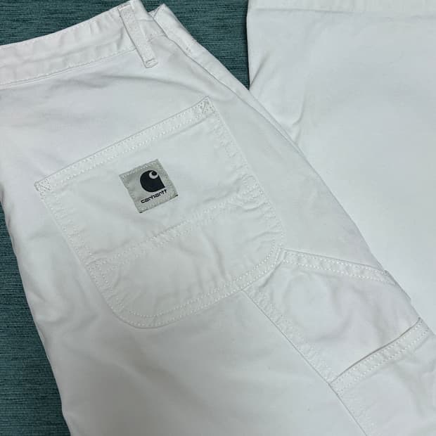 칼하트윕 싱글니 스트레이트핏 코튼 팬츠