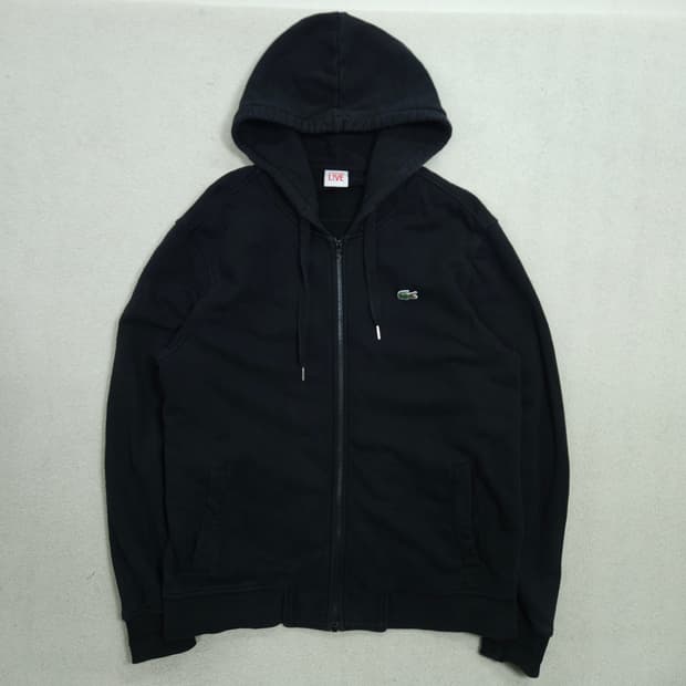 라코스테 후드 집업 4 블랙