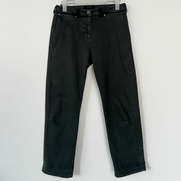 마인 MINE 다크 그린 데님 팬츠