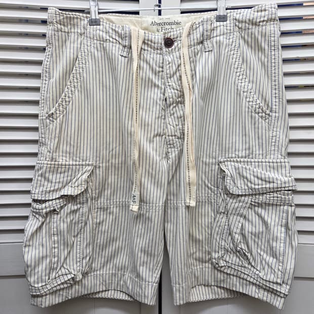 아베크롬비 스트라이프 카고 반바지