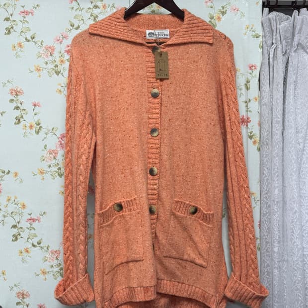 카라 니트 가디건