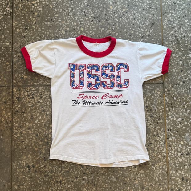 90s 싱글스티치 USSC 링거티셔츠(HT87)