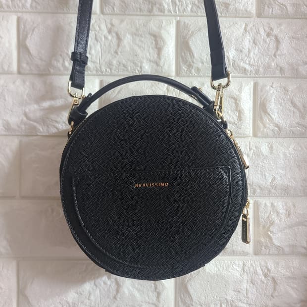 브라비시모 원형 크로스백