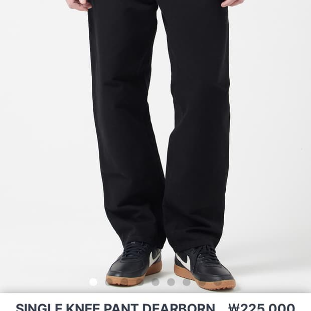 칼하트 wip 싱글니 팬츠