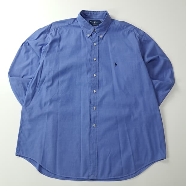 CK414 2XL 폴로 90s 야머스 클래식 블루 셔츠 남방