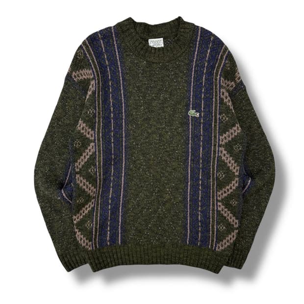 라코스테 패턴 니트 r1978 