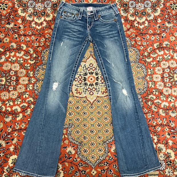 [25] 트루릴리전 레인보우 조이 부츠컷 플레어 데님팬츠