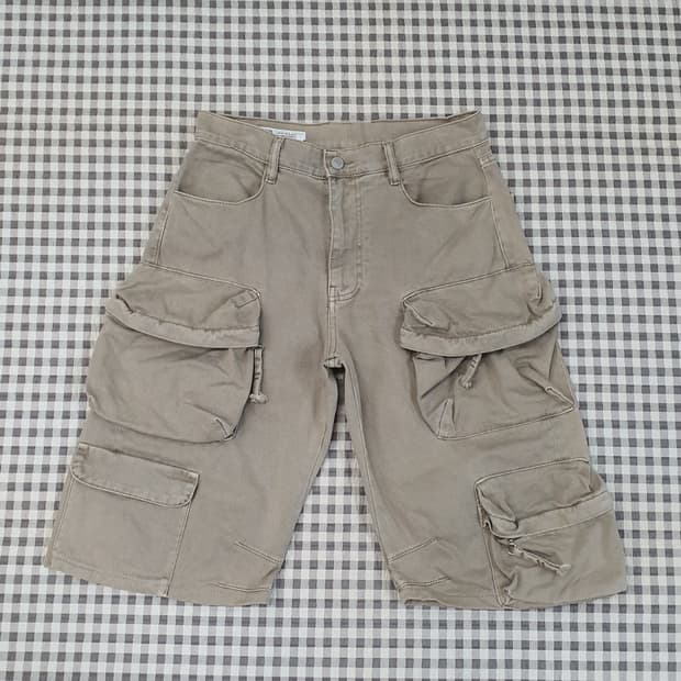 자라 카고 쇼츠 라이트 탄 반바지 남자30