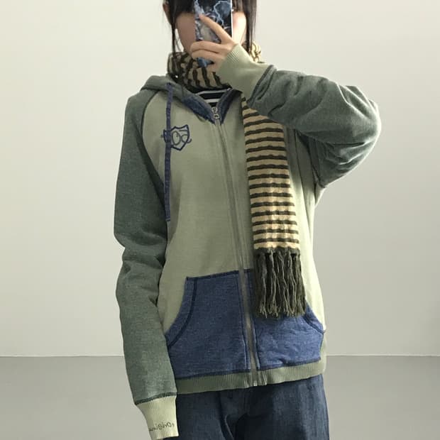 리바이스 501 베이지 올드스쿨 후드집업