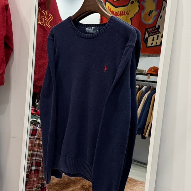 Polo ralph lauren 폴로 랄프로렌 크루넥 니트 (navy)