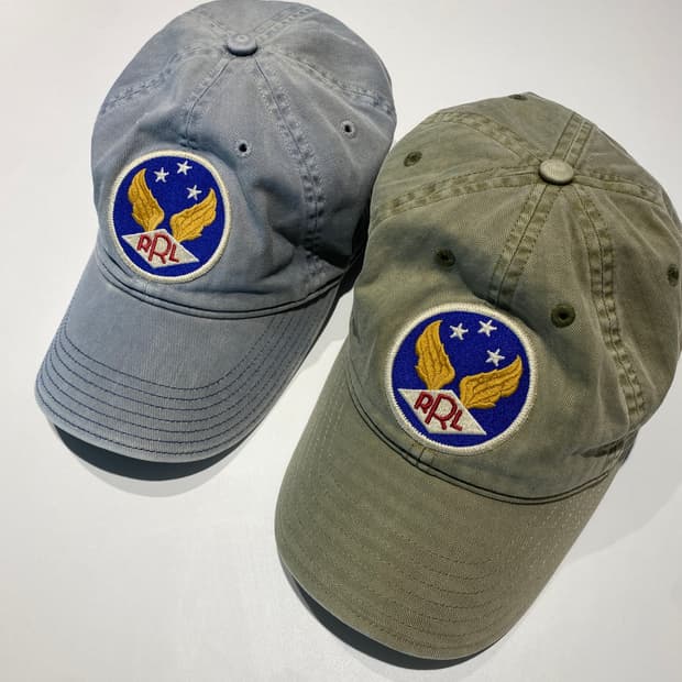 RRL 피그먼트 워싱 해링본 원단 볼캡 2종 일괄판매
