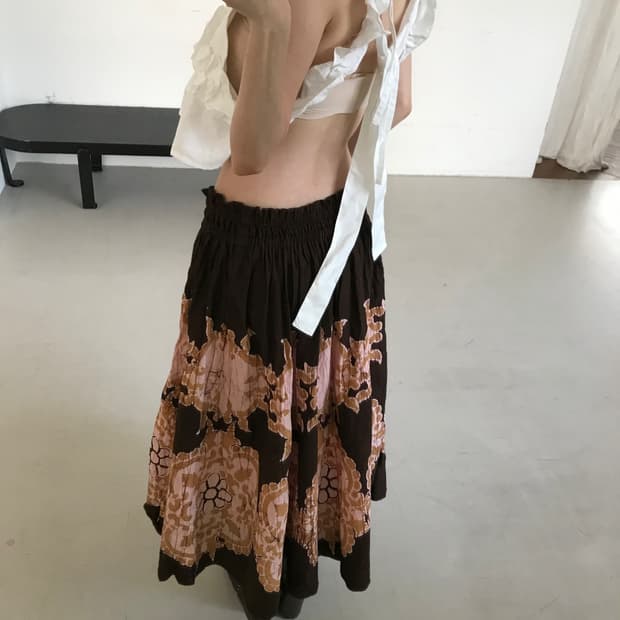 vintage frill sleeveless