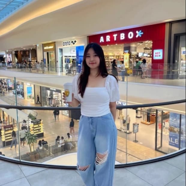 하티66 빈티지 트임 와이드 데님팬츠