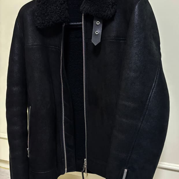 올세인츠 리얼 레더 가죽 무스탕