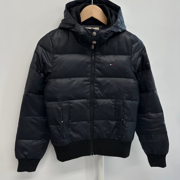 타미힐피거 로고 다운 패딩