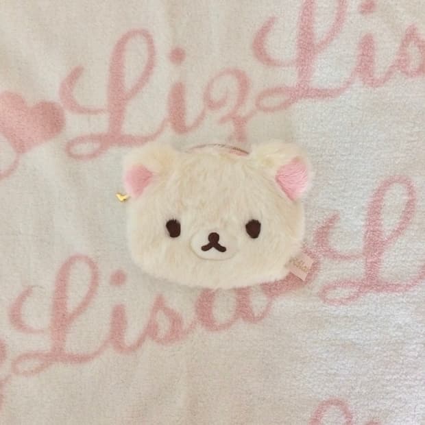 코리락쿠마 복실복실 동전지갑