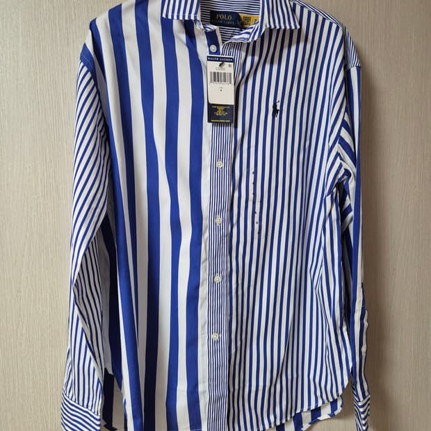(24년) 폴로 랄프로렌 스프라이트 배색 셔츠 블라우스 4 (새제품) 신