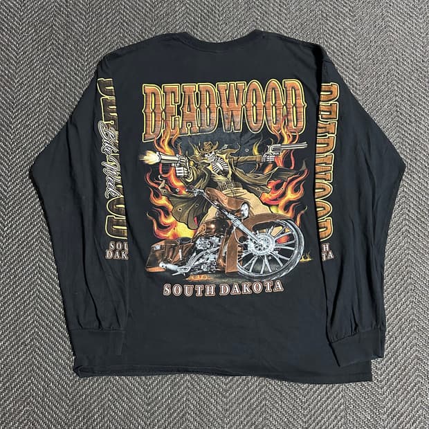 DEADWOOD SOUTH DAKOTA 프린팅 롱슬리브