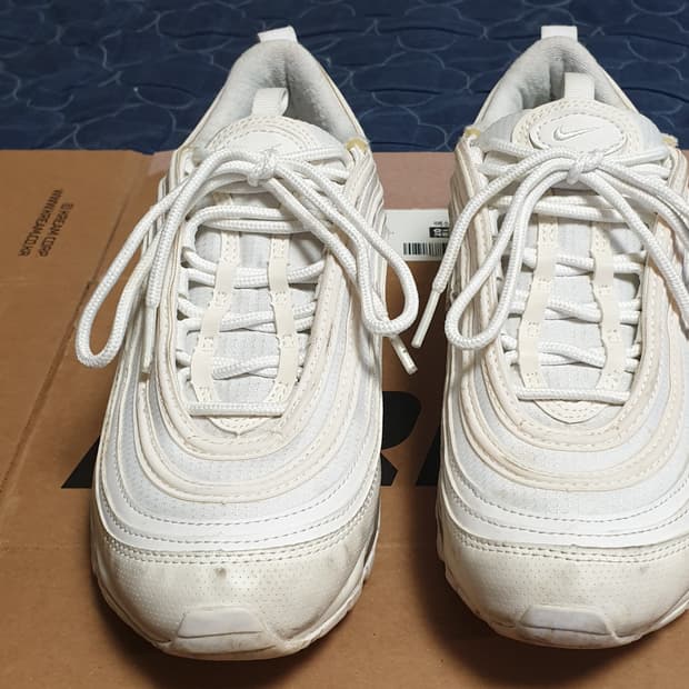 나이키 에어맥스97 메탈릭실버 화이트 (240)