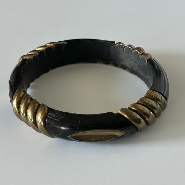 우드 브론즈 뱅글