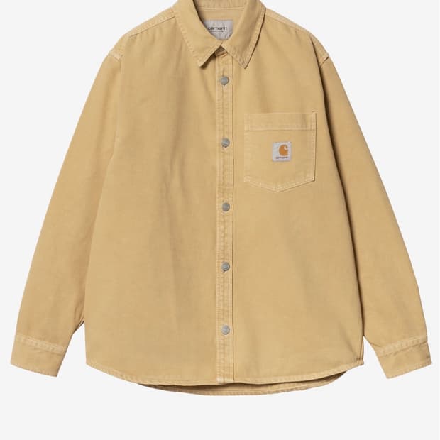 칼하트 조지 셔츠 자켓 버번 스톤 다이드