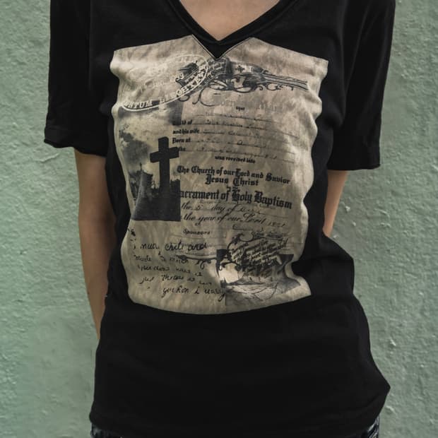 Printed Black T-shirt