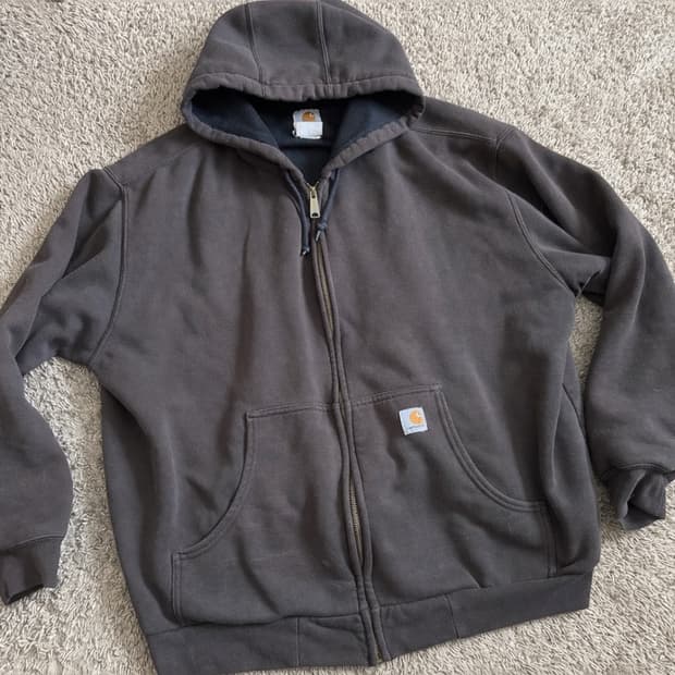 00s 빈티지 칼하트 J149 다크브라운 후드 자켓 (칸예 착용 제품)