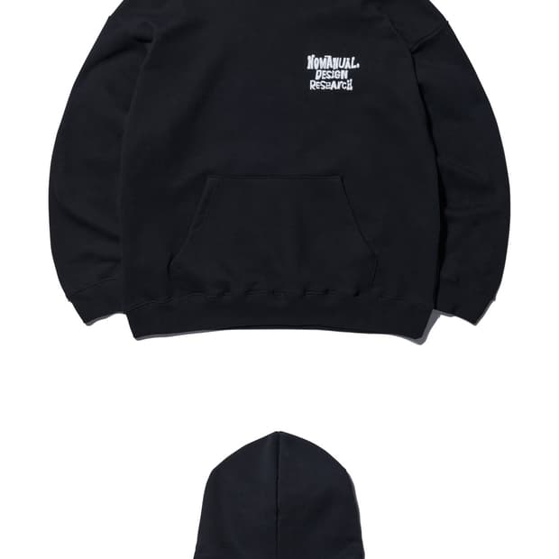 m사이즈 노매뉴얼 후드티 블랙