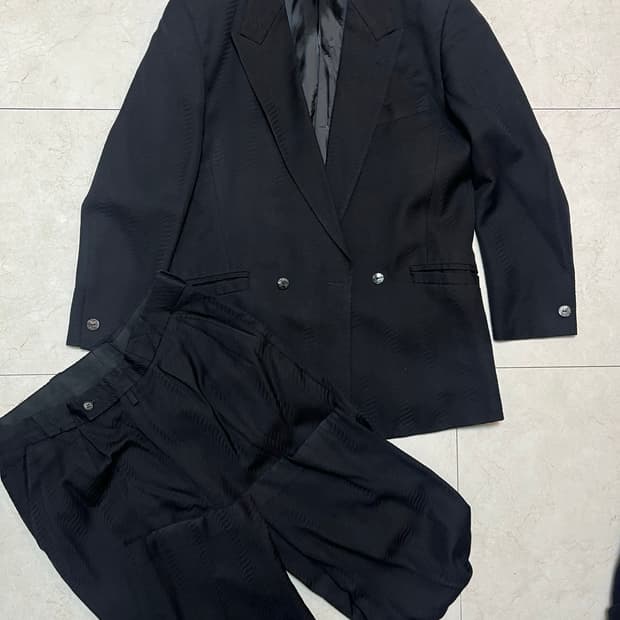 Made in japan Bizarria 와이드 더블 자켓 셋업