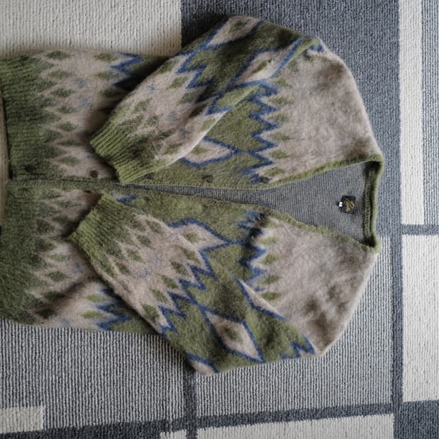 니들스 모헤어 가디건 xl