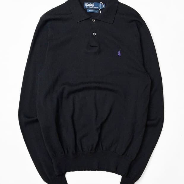 폴로 랄프로렌 00s 메리노울 카라 니트 PN5139