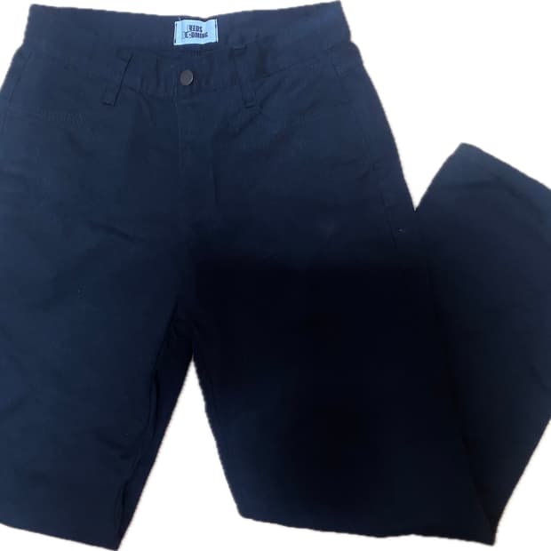 블랙 와이드 팬츠 데님 빈티지