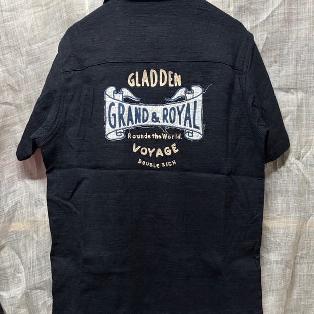 gladhand 글래드핸드 오픈칼라 반팔 워크셔츠
