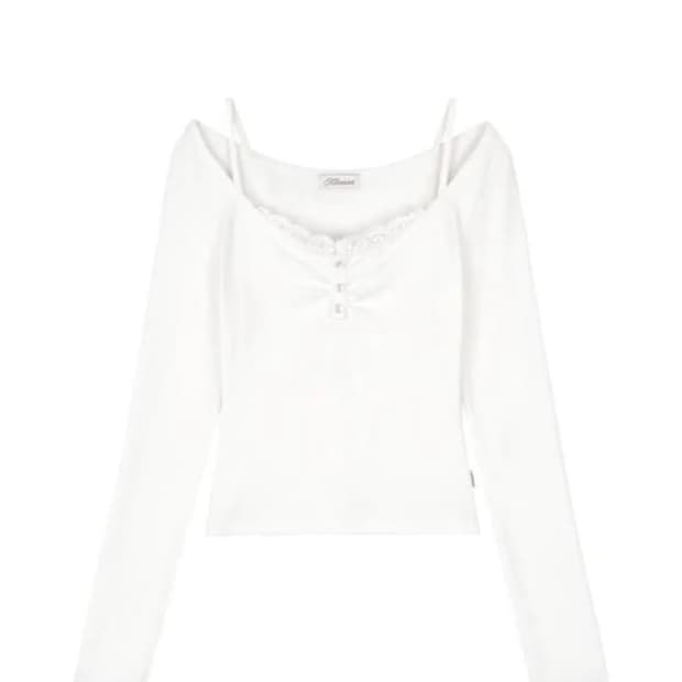 kleesier 클리시어 밀크셰이크 버튼 탑 milkshake