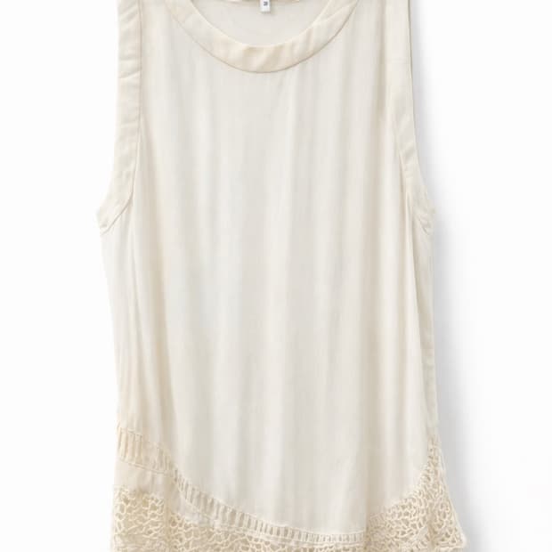 IRO 엘리스턴 레이스 민소매 블라우스 36