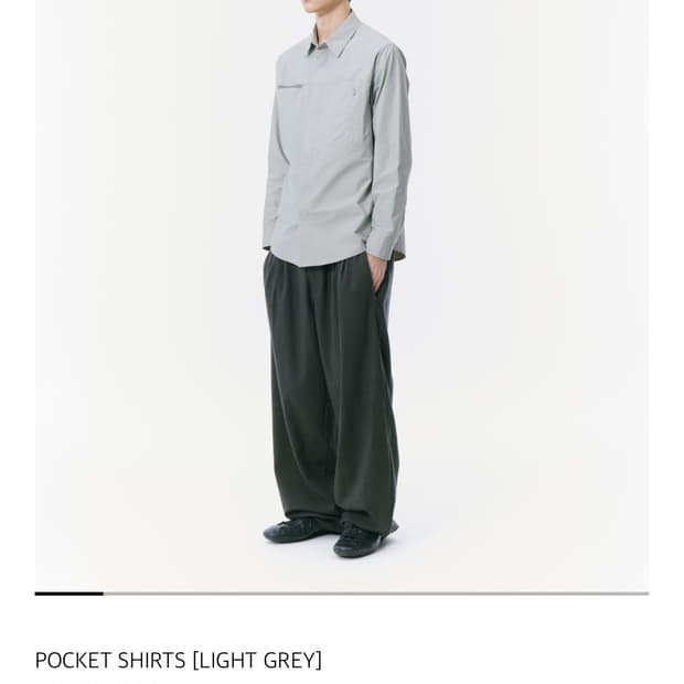 산산기어 포켓 셔츠 라이트 그레이 3 (100-105)
